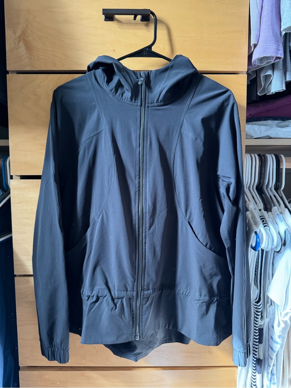 Women’s lululemon jacket, black. Size 8.